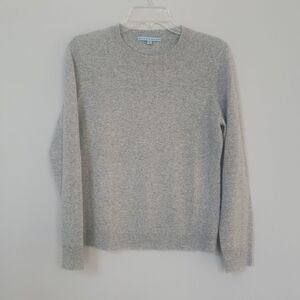 Antonio Melani Cashmere Sweater Womens Medium Heather Gray Crew Neck Classic